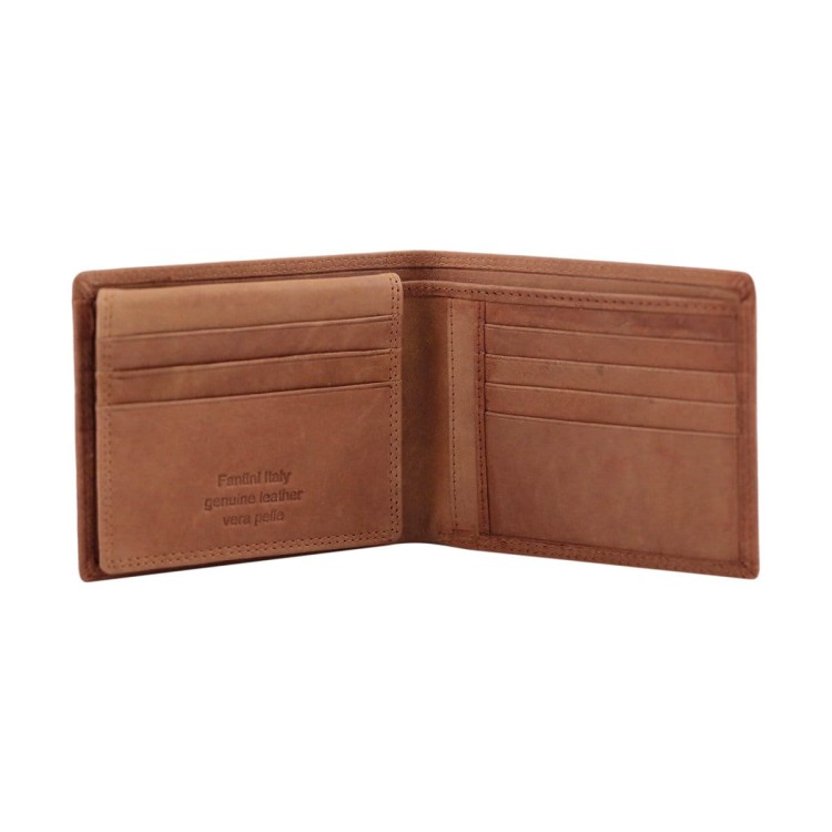 Duży skórzany portfel bez portmonetki San Marino