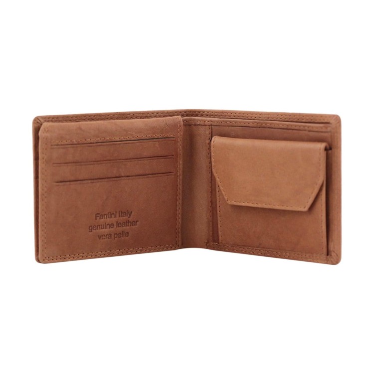 Mały skórzany portfel z portmonetką San Marino