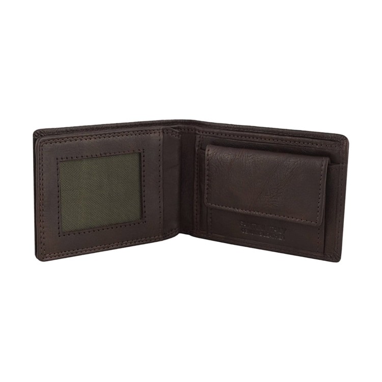 Mini portfel skórzany San Marino z portmonetką