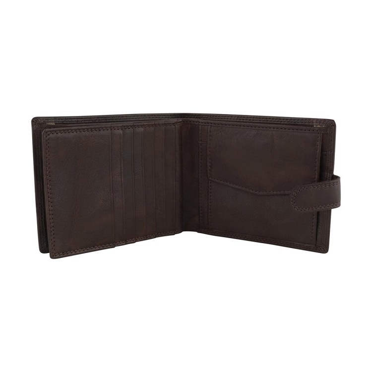 Madryt duży skórzany portfel z portmonetką