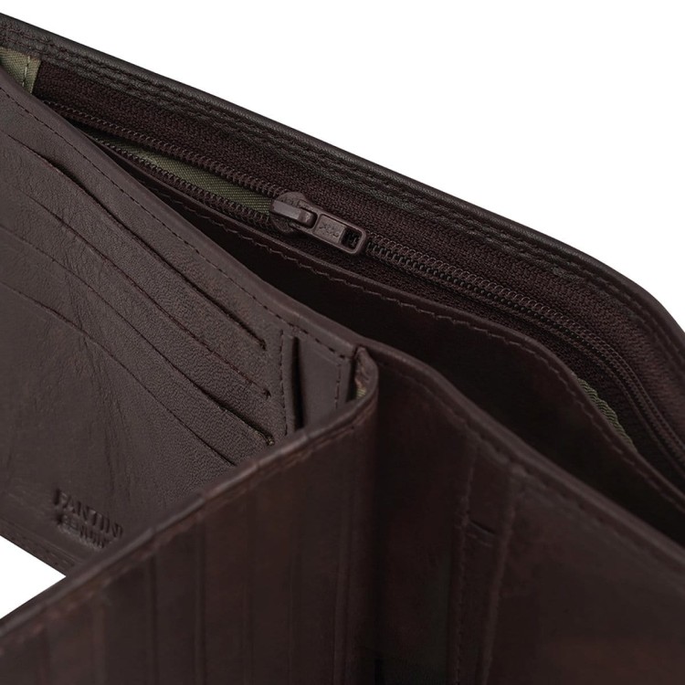 Madryt duży skórzany portfel z portmonetką