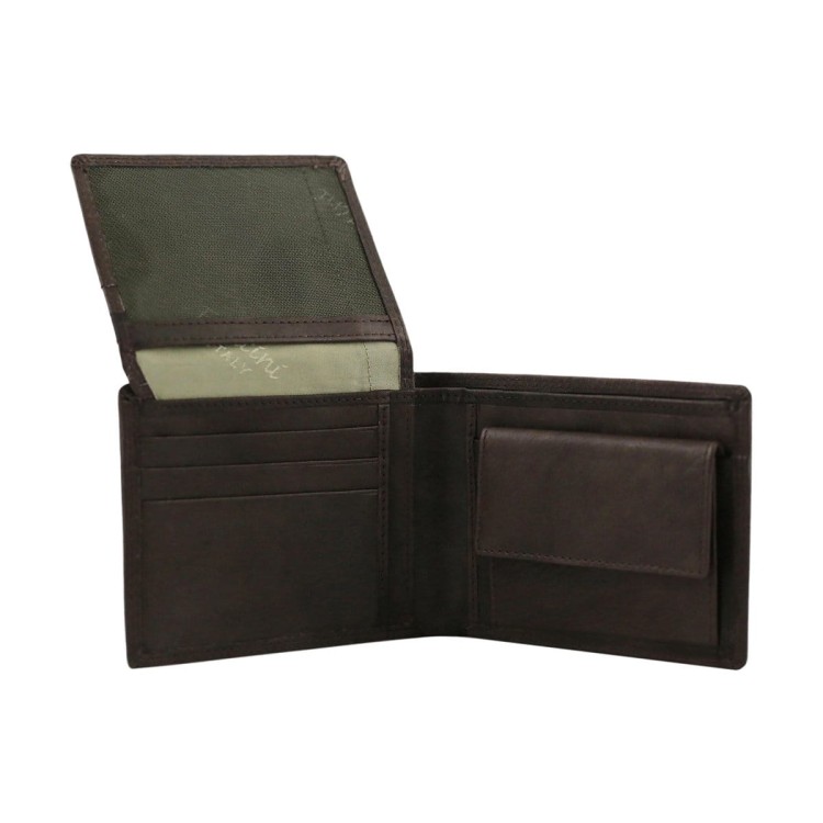 Duży skórzany portfel z portmonetką San Marino