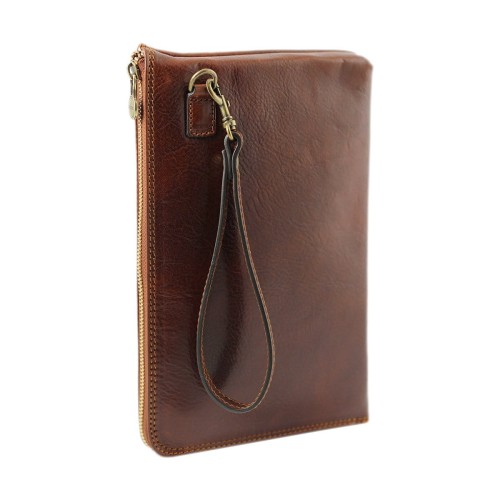 Mały skórzany organizer na dokumenty Manager